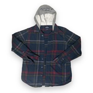 Men’s Hollister Hooded Flannel | Medium